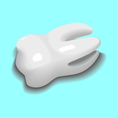 3d konsept resim dişi çiziyor