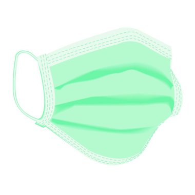 3D konsept resim tıbbi maske çizimi