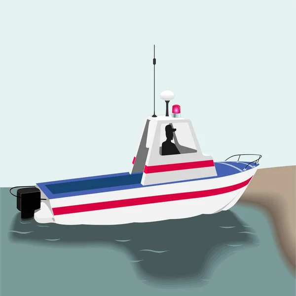 Konzept Illustration Zeichnung Boot — Stockvektor