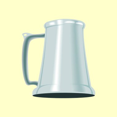 3D konsept çizim metal kupa