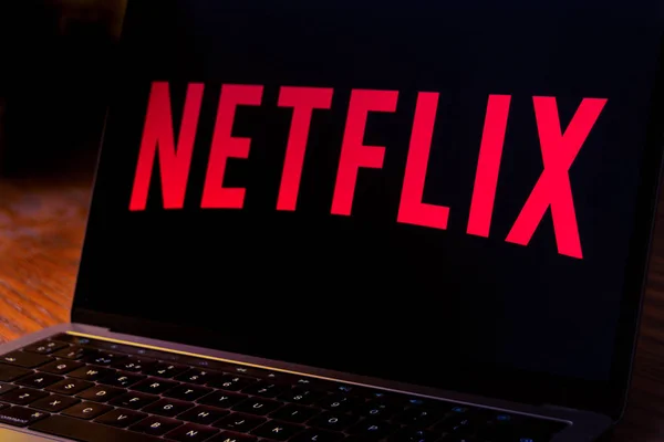 Dallas Texas United States 2018 Photograph Netflix Logo Computer Screen — Stock Photo, Image