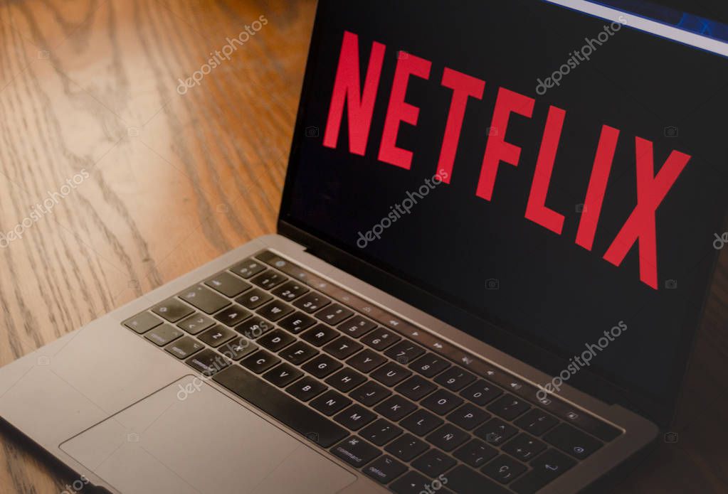Dallas, Texas/ United States - 05/10/2018: (Photograph of Netflix logo on computer screen)