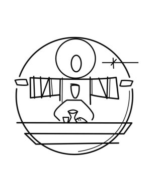 İsa Mesih ve rahip çizim Eucharist şenlikte el çekilmiş