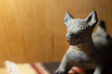 Oaxaca, Oaxaca / Meksika - 21/7/2018: (geleneksel yerli kil köpek adı Xoloescuincle, Oaxaca Meksika)