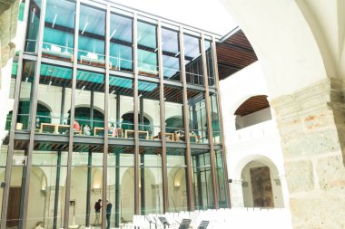 Oaxaca, Oaxaca / Meksika - 21/7/2018: (ayrıntı San Pablo Kültür Merkezi Oaxaca Meksika)