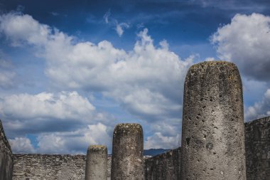 Oaxaca, Oaxaca / Meksika - 21/7/2018: ayrıntı prehispanic Mitla Oaxaca Meksika kalıntıları