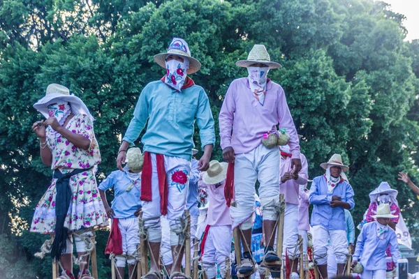 Oaxaca Oaxaca Mexikó 2018 Részletek Ünnep Hagyományos Guelaguetza Belvárosban Oaxaca — Stock Fotó