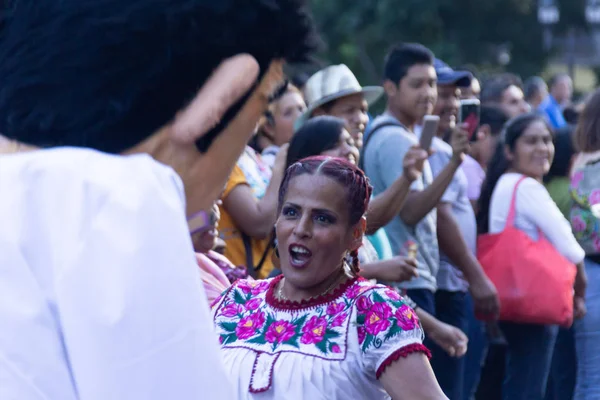 Oaxaca Oaxaca Mexico 2018 Detalj Firandet Traditionella Guelaguetza Centrala Oaxaca — Stockfoto