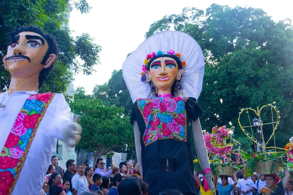 Oaxaca Oaxaca Meksyk 2018 Szczegóły Obchodów Tradycyjnego Guelaguetza Downtown Oaxaca — Zdjęcie stockowe