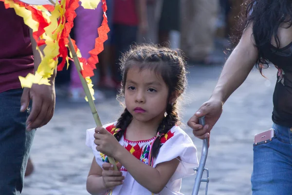 Oaxaca, Oaxaca / Meksika - 21/7/2018: (detay şehir Oaxaca Meksika geleneksel Guelaguetza kutlama )