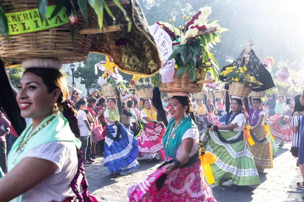 멕시코 2018 전통적인 Guelaguetza 멕시코 시내에서의 — 스톡 사진