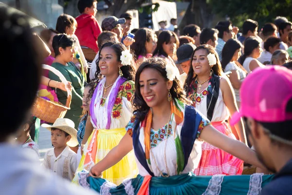 Oaxaca, Oaxaca / Meksika - 21/7/2018: (detay şehir Oaxaca Meksika geleneksel Guelaguetza kutlama )
