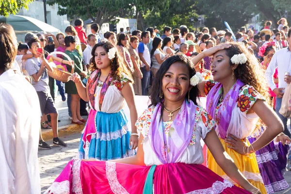 Oaxaca Oaxaca México 2018 Detalle Celebración Tradicional Guelaguetza Centro Oaxaca — Foto de Stock