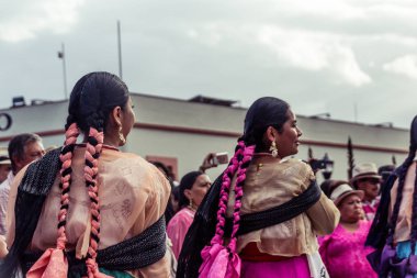 Oaxaca, Oaxaca / Meksika - 21/7/2018: (Oaxaca Meksika geleneksel Guelaguetza kutluyor yerli halkın)