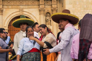 Oaxaca, Oaxaca / Meksika - 21/7/2018: (Oaxaca Meksika geleneksel Guelaguetza kutluyor yerli halkın)