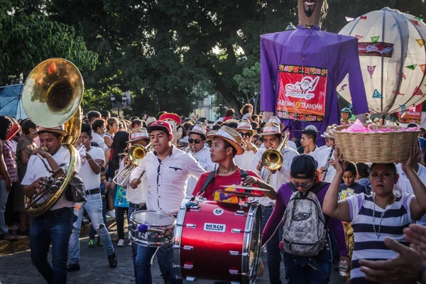 Oaxaca Oaxaca México 2018 Detalle Celebración Tradicional Guelaguetza Centro Oaxaca —  Fotos de Stock