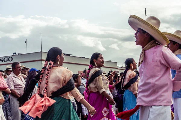 Oaxaca Oaxaca Mexico 2018 Inheemse Mensen Vieren Traditionele Guelaguetza Oaxaca — Stockfoto
