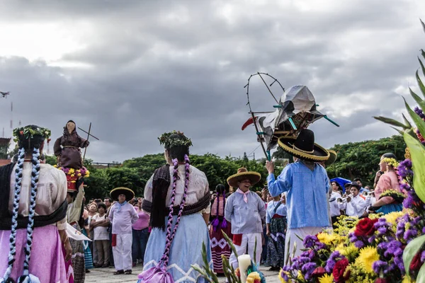 Oaxaca Oaxaca México 2018 Pueblos Indígenas Celebrando Tradicional Guelaguetza Oaxaca — Foto de Stock