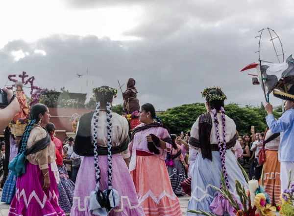 Oaxaca Oaxaca México 2018 Pueblos Indígenas Celebrando Tradicional Guelaguetza Oaxaca — Foto de Stock