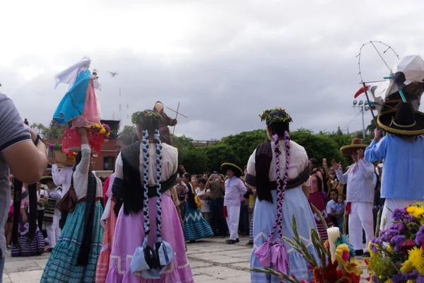 Oaxaca Oaxaca Mexico 2018 Ursprungsbefolkningen Firar Traditionella Guelaguetza Oaxaca Mexiko — Stockfoto