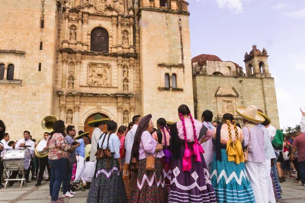 Oaxaca Oaxaca Mexico 2018 Inheemse Mensen Vieren Traditionele Guelaguetza Oaxaca — Stockfoto