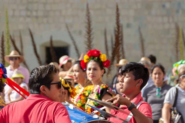 Oaxaca Oaxaca Mexico 2018 Detail Van Traditionele Guelaguetza Viering Het — Stockfoto