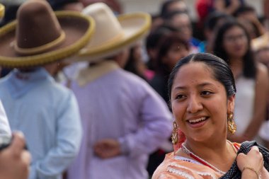 Oaxaca, Oaxaca / Meksika - 21/7/2018: (Oaxaca Meksika geleneksel Guelaguetza kutluyor yerli halkın)