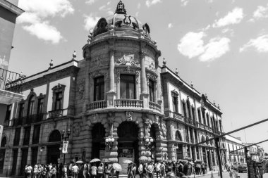 Oaxaca, Oaxaca / Meksika - 21/7/2018: Macedonio Alcala Merkezi Oaxaca Meksika adlı ünlü tiyatro detay