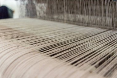 Oaxaca, Oaxaca / Meksika - 21/7/2018: Teoitlan del Valle Oaxaca Meksika içinde geleneksel dokuma tezgâhı detay