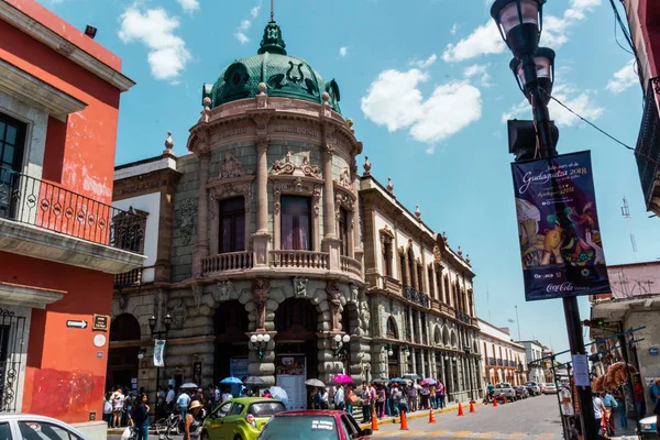 Oaxaca Oaxaca México 2018 Detalle Del Famoso Teatro Macedonio Alcalá — Foto de Stock