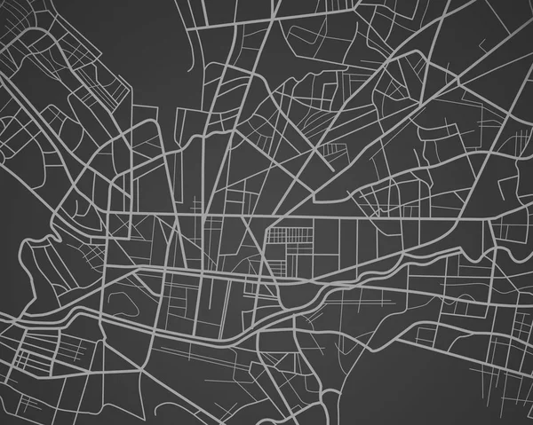 Ilustração Vetorial Desenho Mapa Cidade Monterrey México — Fotografia de Stock