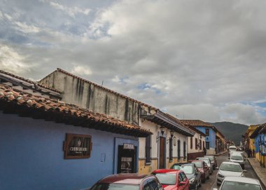 Downtown San Cristobal Chiapas Mex Sokakları