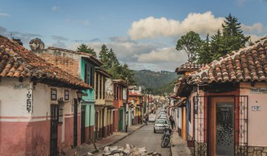 Downtown San Cristobal Chiapas Mex Sokakları