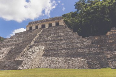 Palenque Chiapas Meksika arkeolojik sitenin detay
