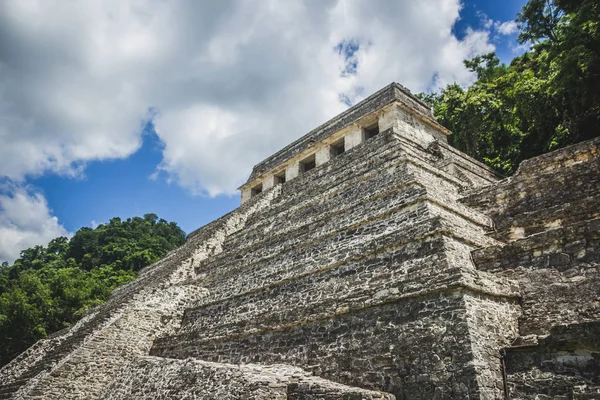 Detalj av arkeologiska platsen i Palenque Chiapas Mexico — Stockfoto