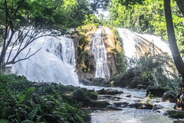 Cascadas de Agua Azul Chiapas Meksika Şelaleler