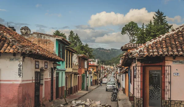 Downtown San Cristobal Chiapas Mex Sokakları