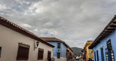 Downtown San Cristobal Chiapas Mex Sokakları