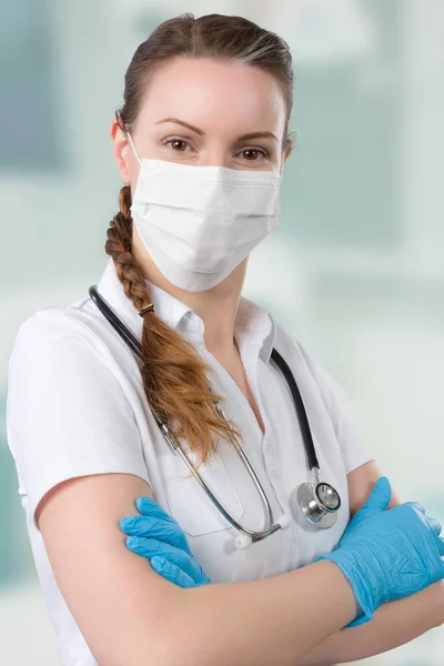 Portrait Female Family Doctor Doctor Overall Stet — Stock Photo, Image