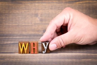 Neden, iletişim ve iş concep