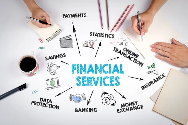 Conceito de serviços financeiros — Fotografia de Stock