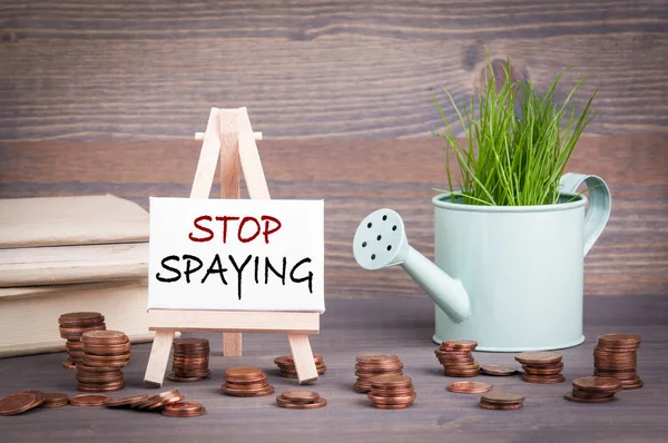 Stop Spaying, policy and economic benefits concept