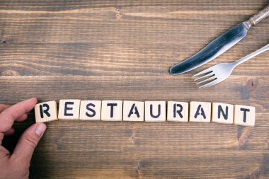 Restoran yemek ve gıda kavramı