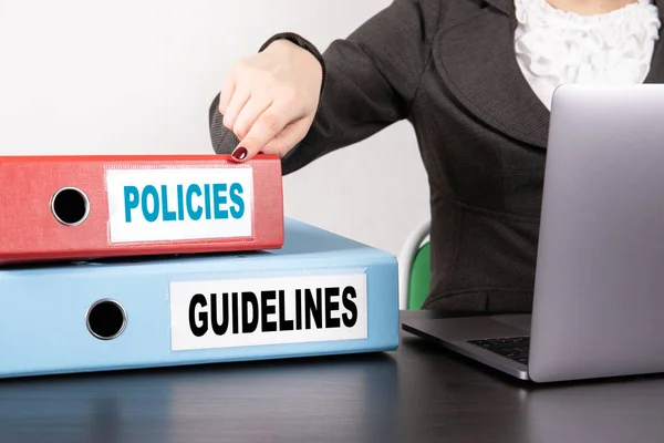 Policies and Guidelines concept — Stock Photo, Image