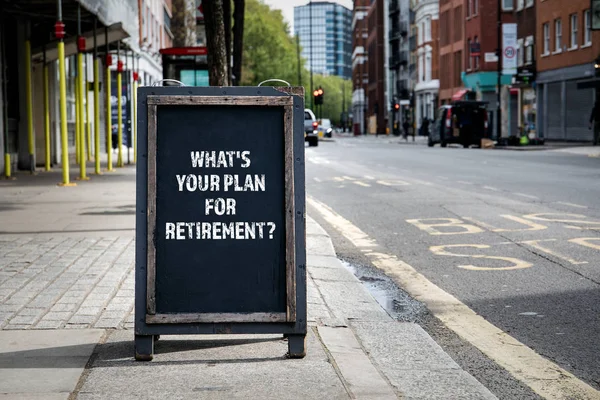 Whats your plan for retirement — Stock Photo, Image