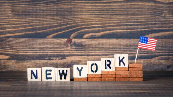 New York, vereinigte Staaten. Politik, Wirtschaft und Einwanderungskonzept — Stockfoto