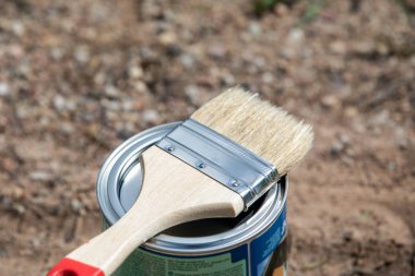 Boya fırçası bir olabilir üzerine yerleştirilen