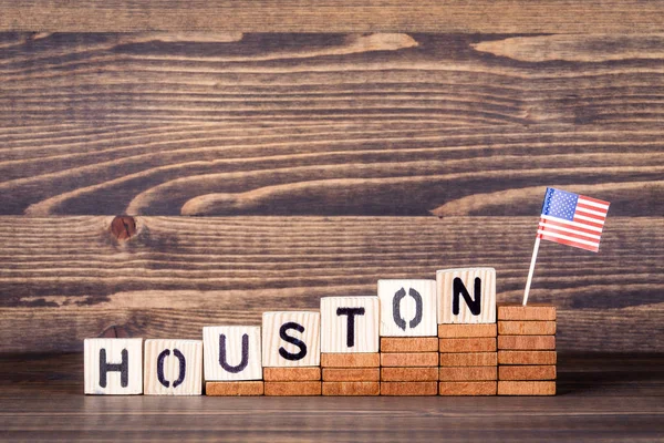 Houston vereinigte staaten. Politik, Wirtschaft und Einwanderungskonzept — Stockfoto
