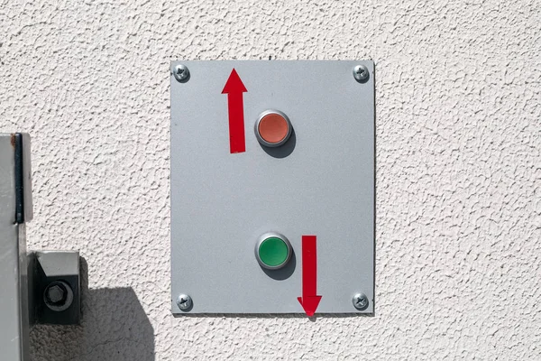 Botón de encendido, arriba y abajo — Foto de Stock