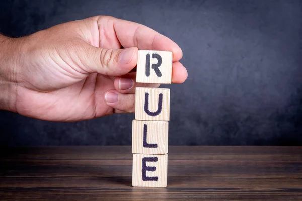 Κανόνα. Έννοια της συμμόρφωσης, των κανονισμών και των προτύπων — Φωτογραφία Αρχείου